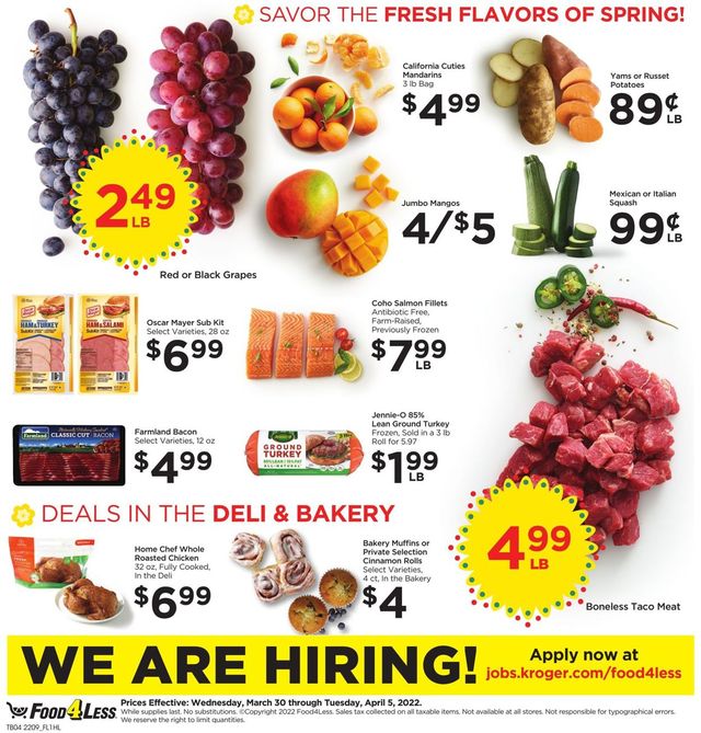 Food 4 Less Ad from 03/30/2022