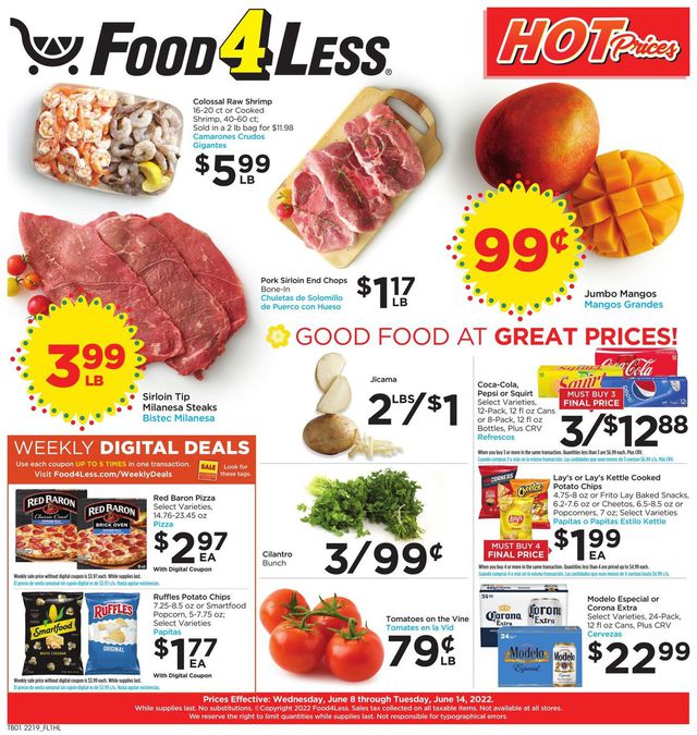 Food 4 Less Ad from 06/08/2022