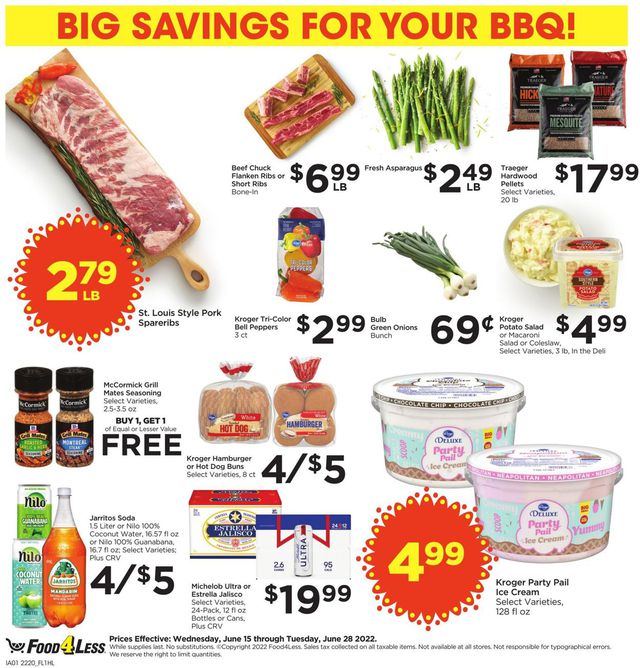 Food 4 Less Ad from 06/15/2022