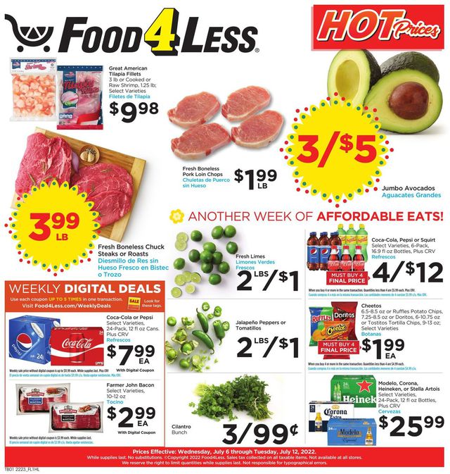 Food 4 Less Ad from 07/06/2022