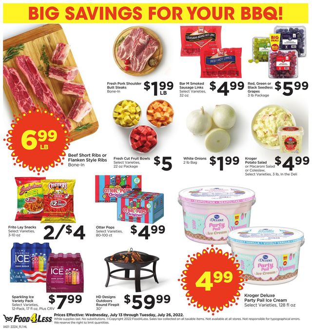 Food 4 Less Ad from 07/13/2022