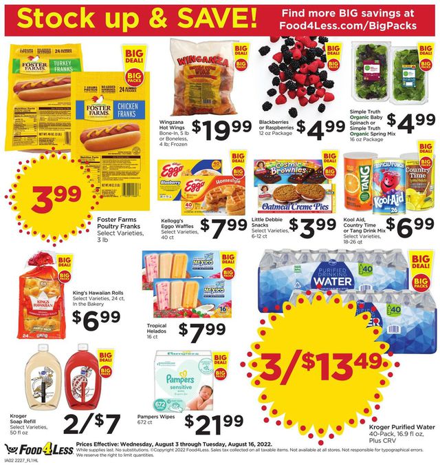 Food 4 Less Ad from 08/10/2022