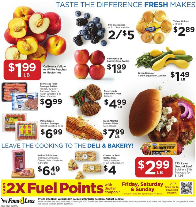 Food 4 Less Ad from 08/02/2023