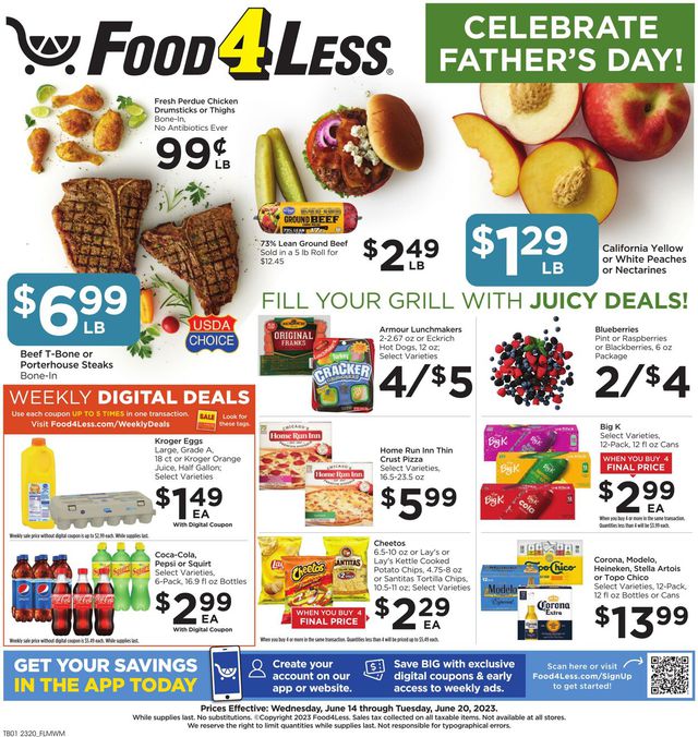 Food 4 Less Ad from 06/14/2023