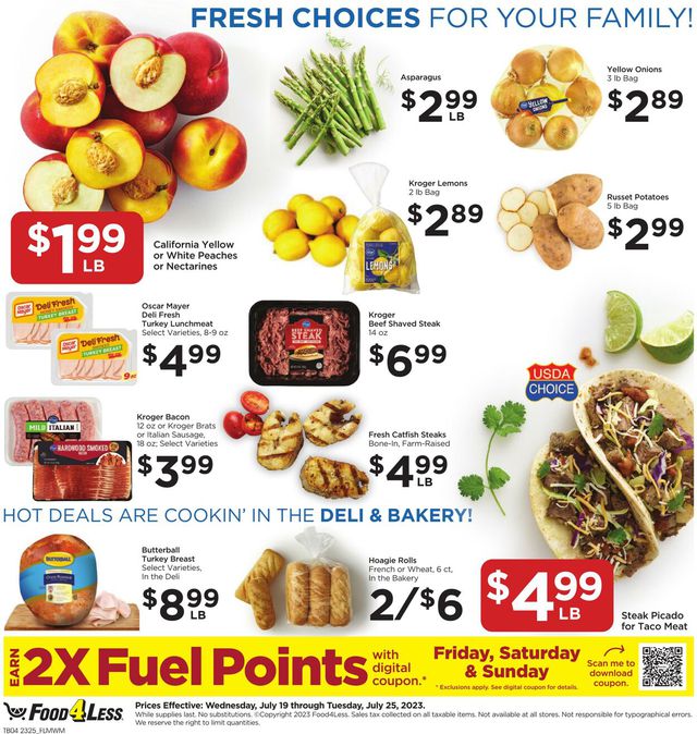 Food 4 Less Ad from 07/19/2023