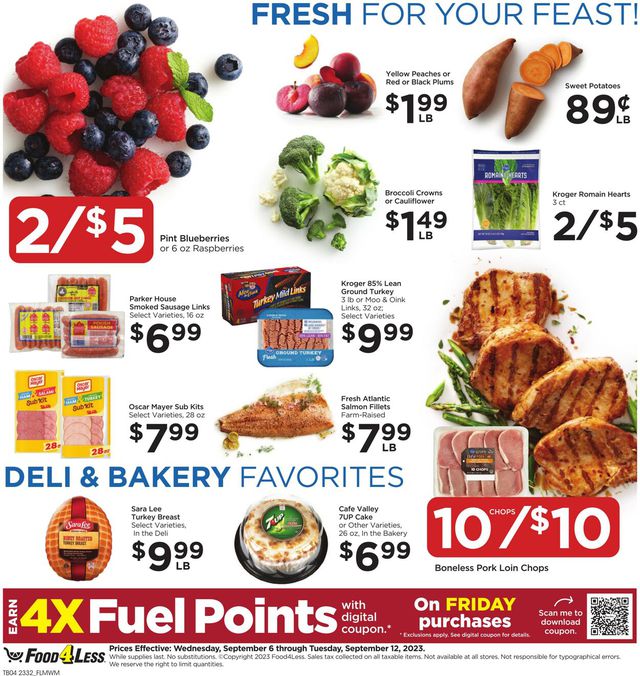 Food 4 Less Ad from 09/06/2023