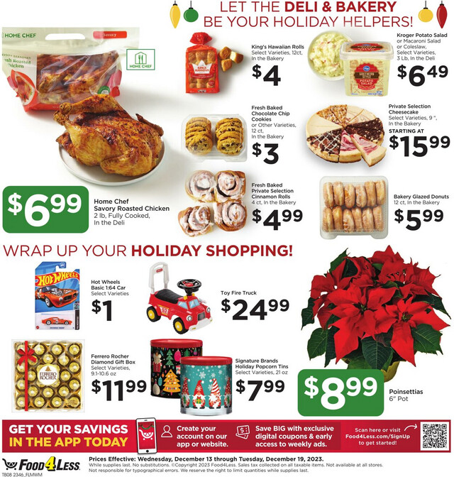 Food 4 Less Ad from 12/13/2023