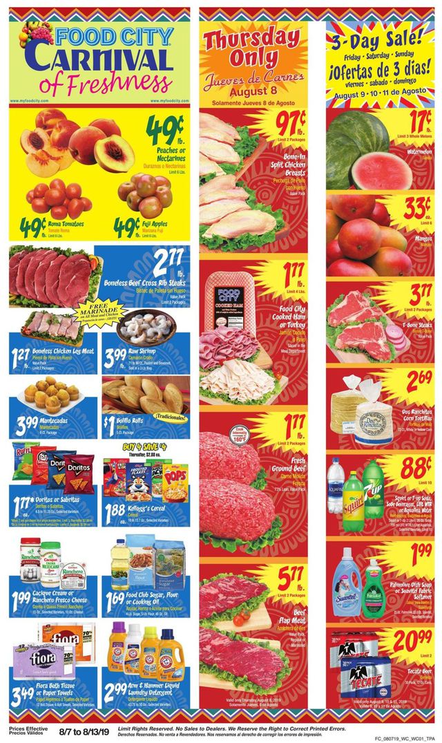Food City Ad from 08/07/2019