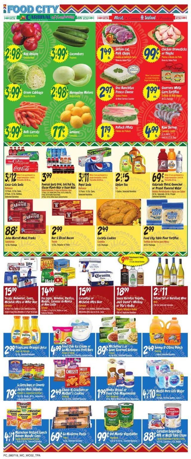 Food City Ad from 08/07/2019