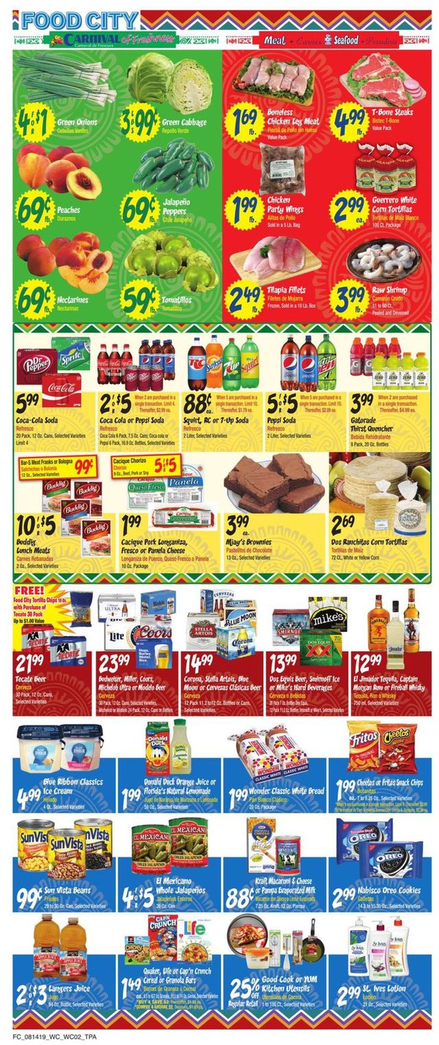 Food City Ad from 08/14/2019