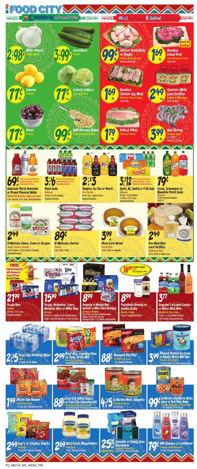 Food City Ad from 08/21/2019