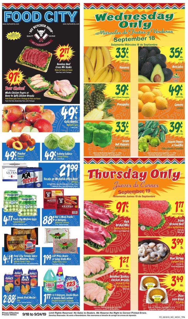 Food City Ad from 09/18/2019
