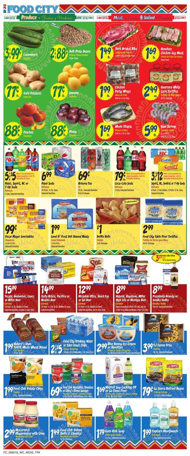 Food City Ad from 09/25/2019