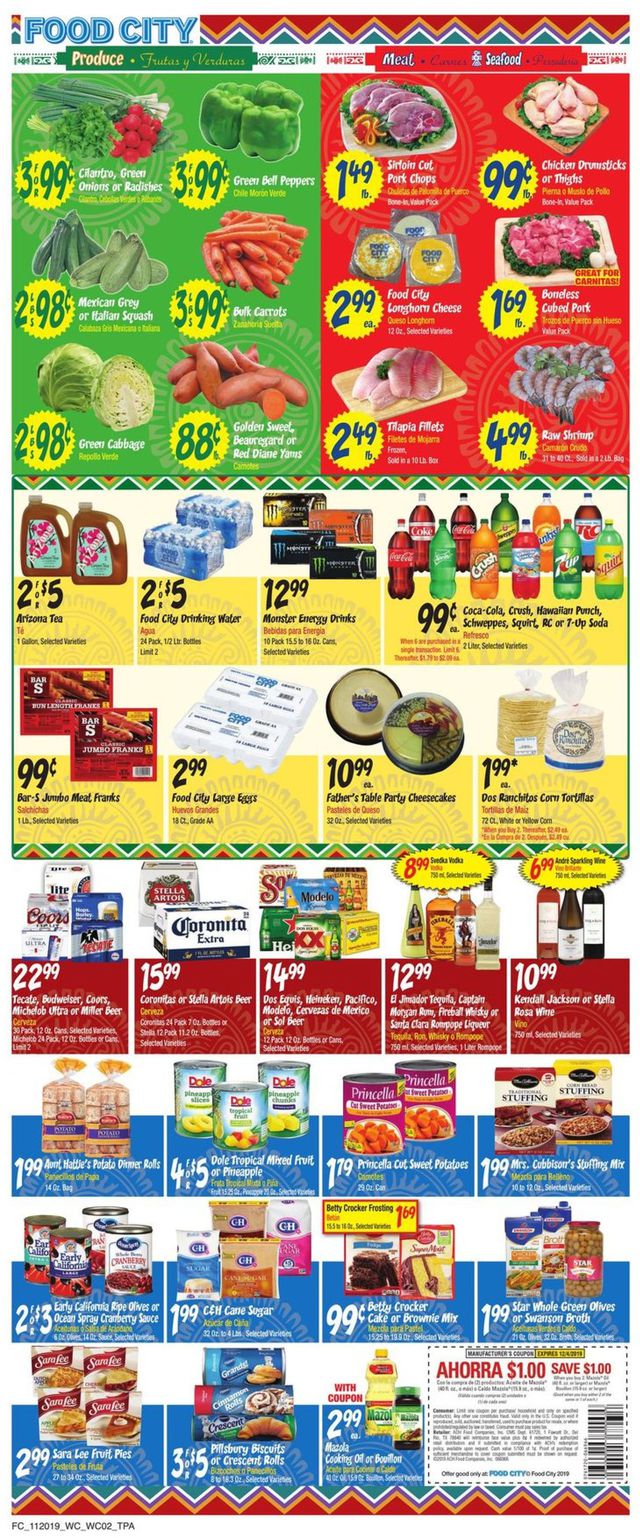 Food City Ad from 11/20/2019