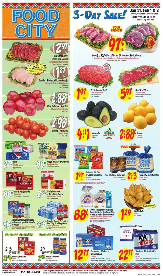 Food City Ad from 01/29/2020