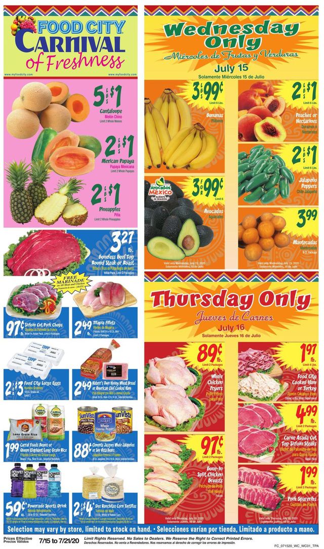 Food City Ad from 07/15/2020