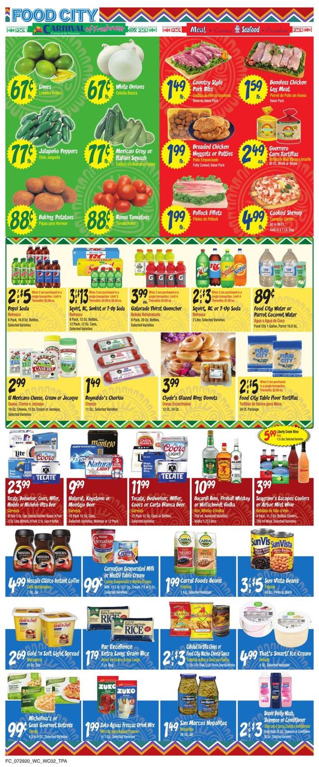 Food City Ad from 07/29/2020