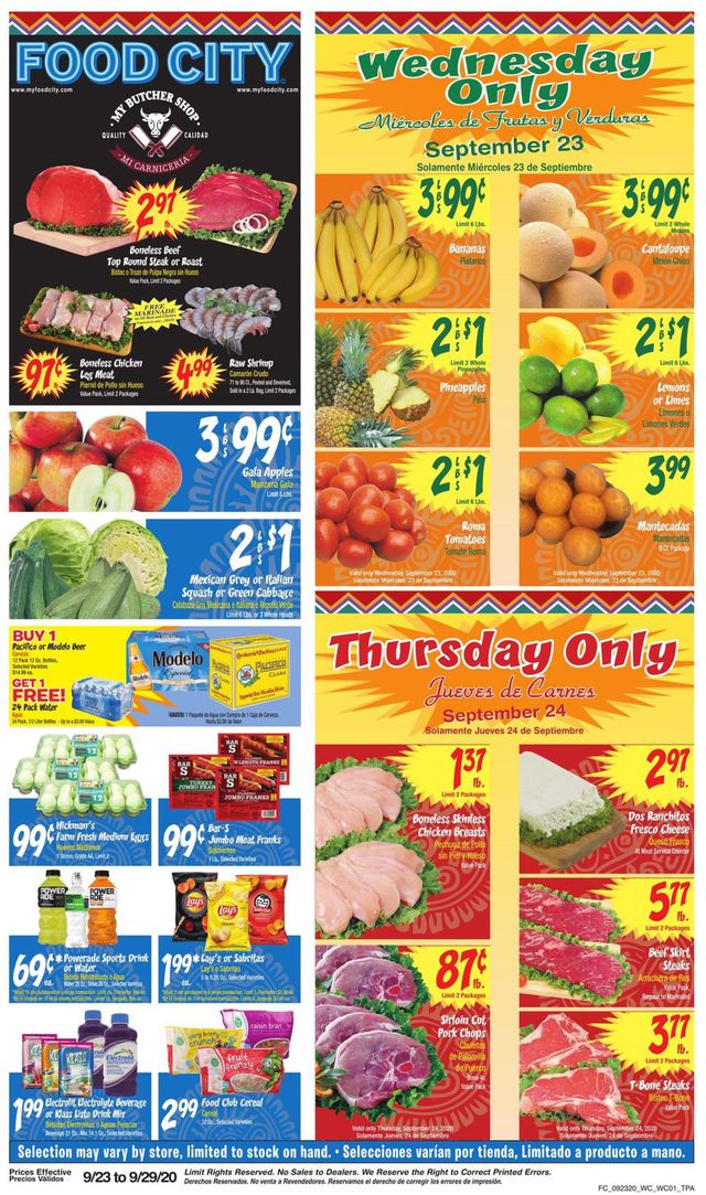 Food City Ad from 09/25/2020