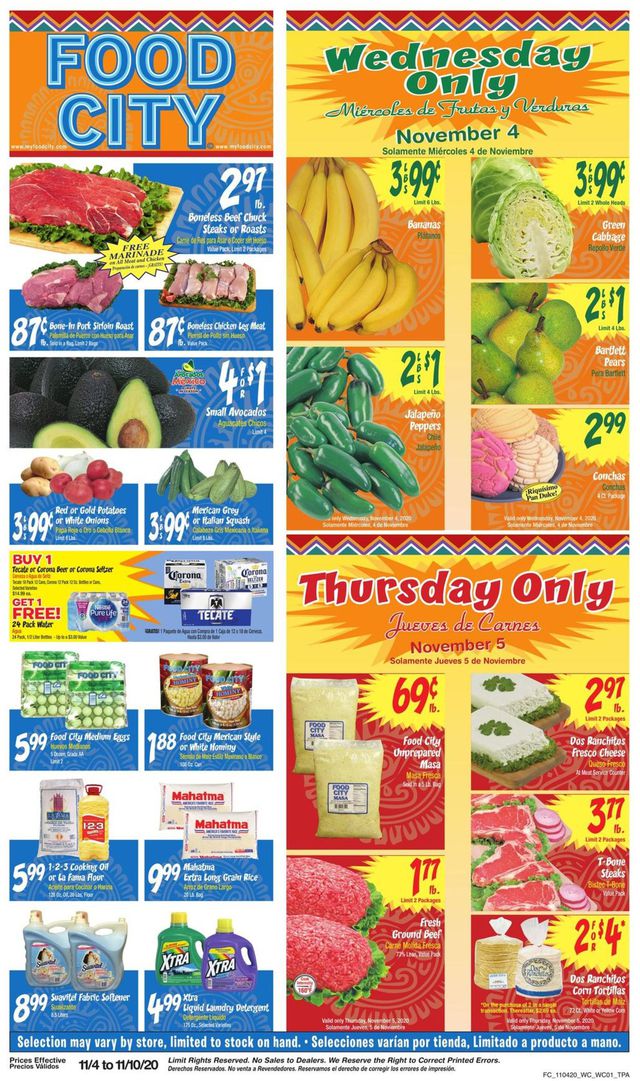 Food City Ad from 11/04/2020