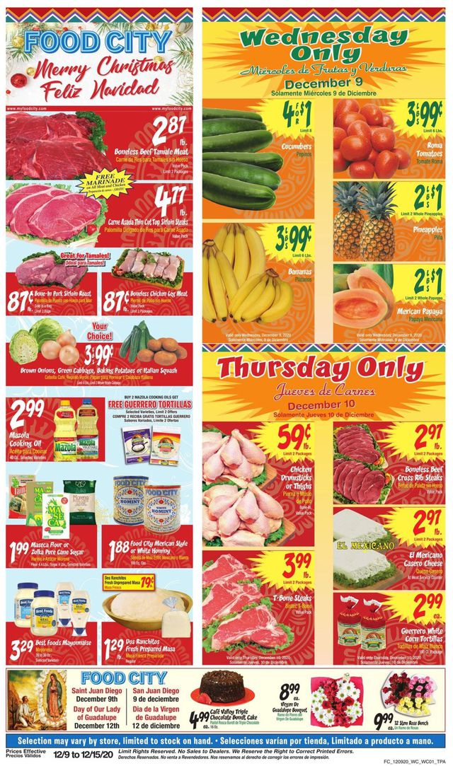 Food City Ad from 12/09/2020