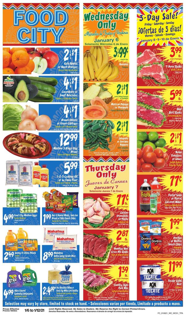 Food City Ad from 01/06/2021