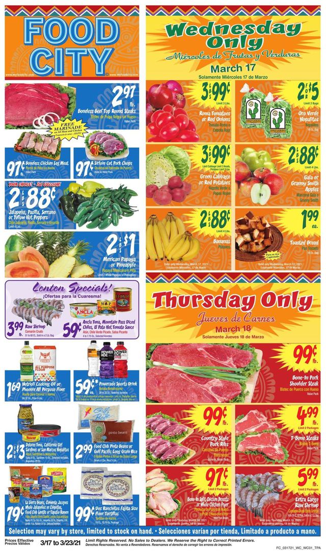 Food City Ad from 03/17/2021