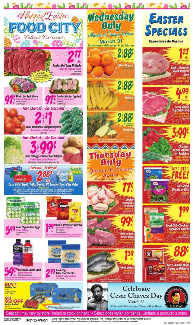 Food City Ad from 03/31/2021