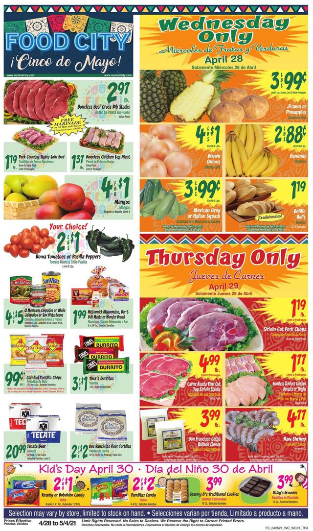 Food City Ad from 04/28/2021