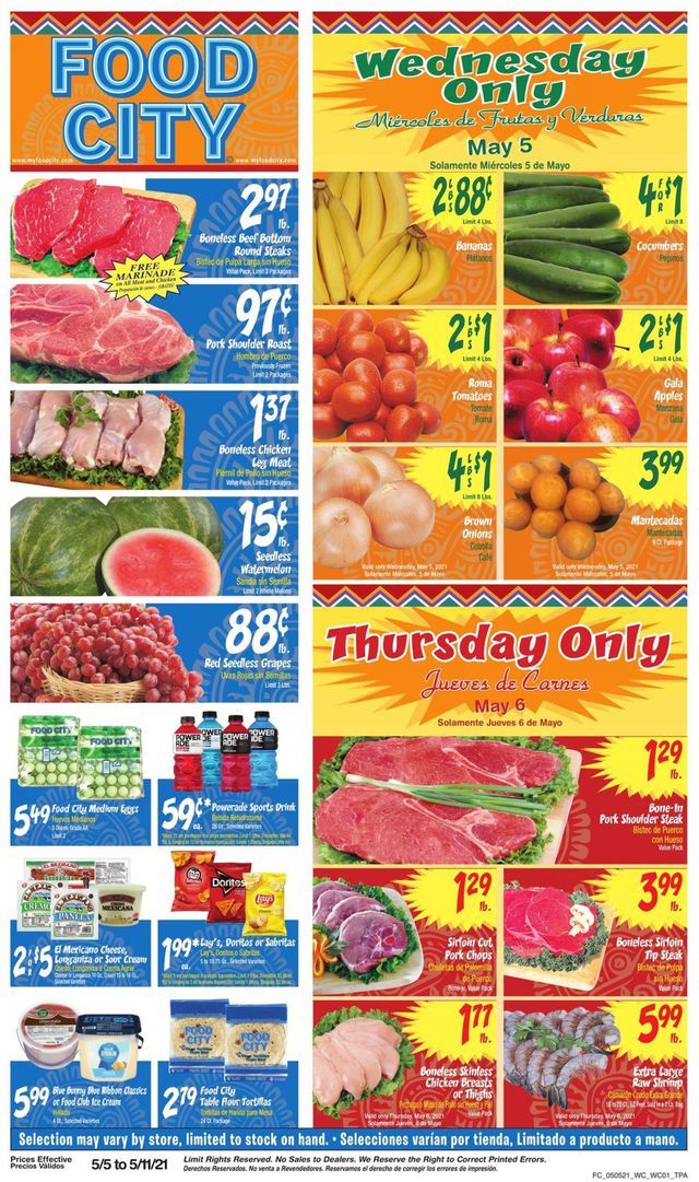 Food City Ad from 05/05/2021