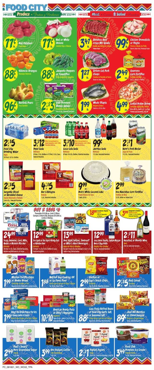 Food City Ad from 08/18/2021
