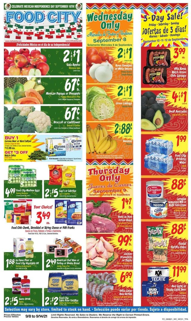 Food City Ad from 09/08/2021