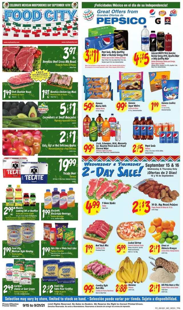 Food City Ad from 09/15/2021