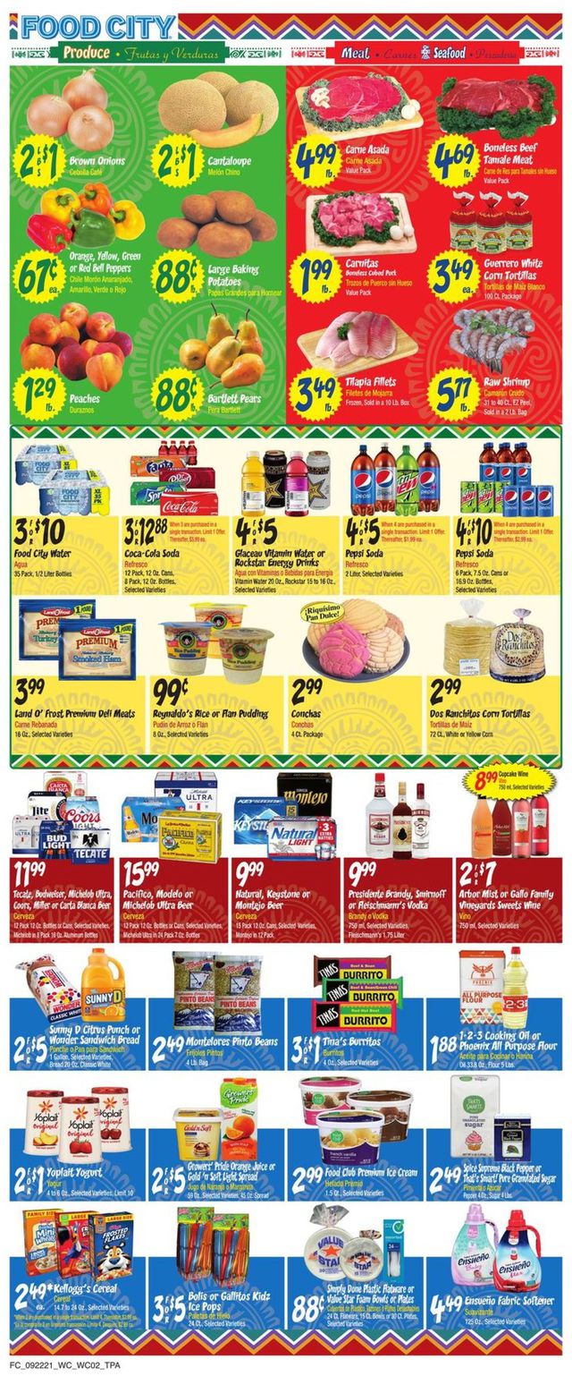Food City Ad from 09/22/2021