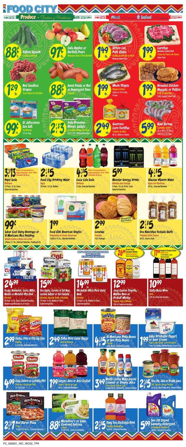 Food City Ad from 09/29/2021