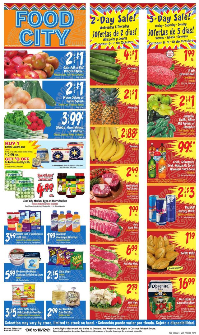 Food City Ad from 10/06/2021