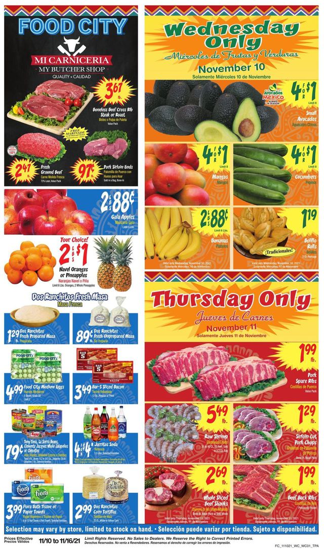 Food City Ad from 11/10/2021
