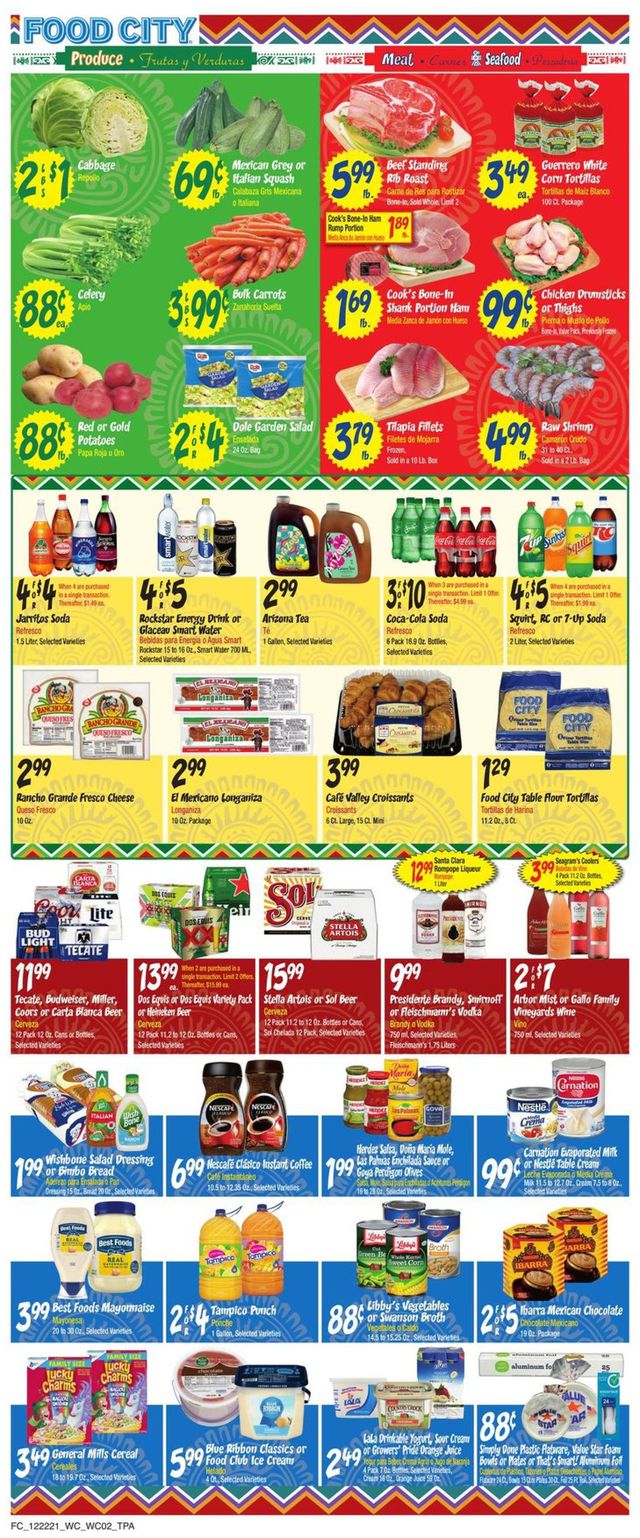 Food City Ad from 12/22/2021