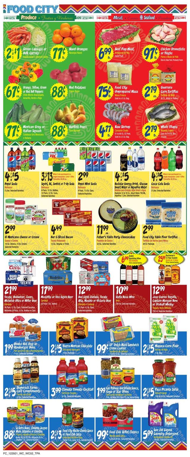 Food City Ad from 12/29/2021