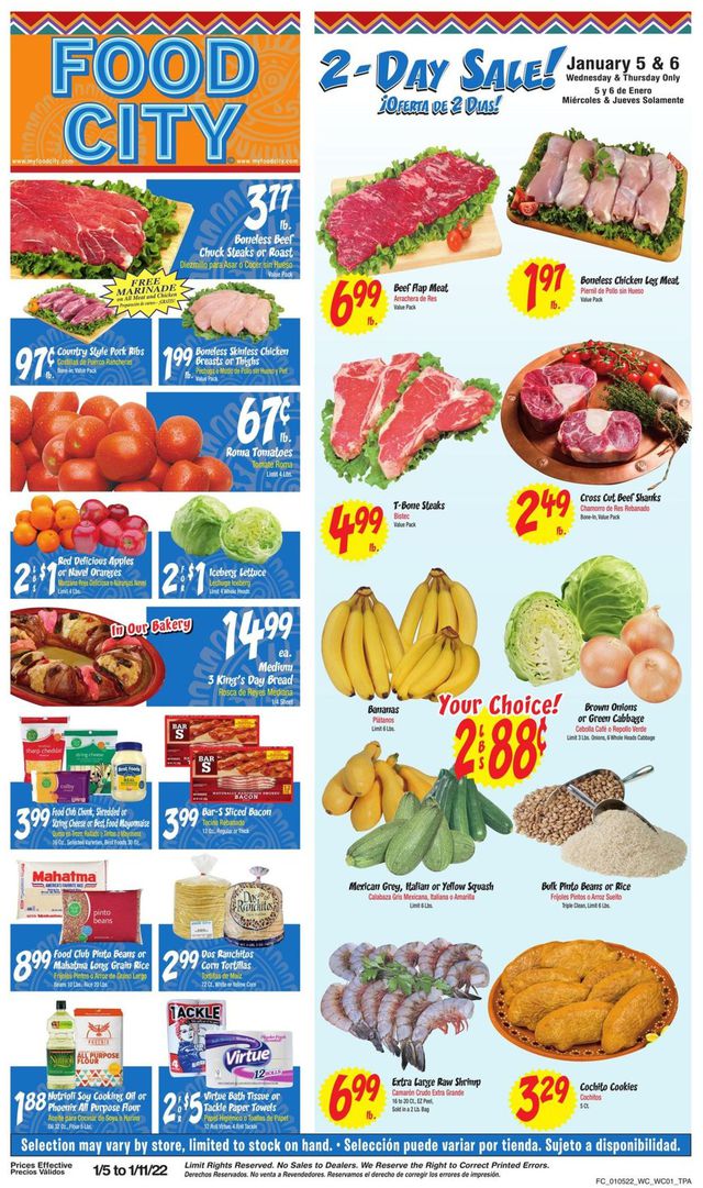 Food City Ad from 01/05/2022