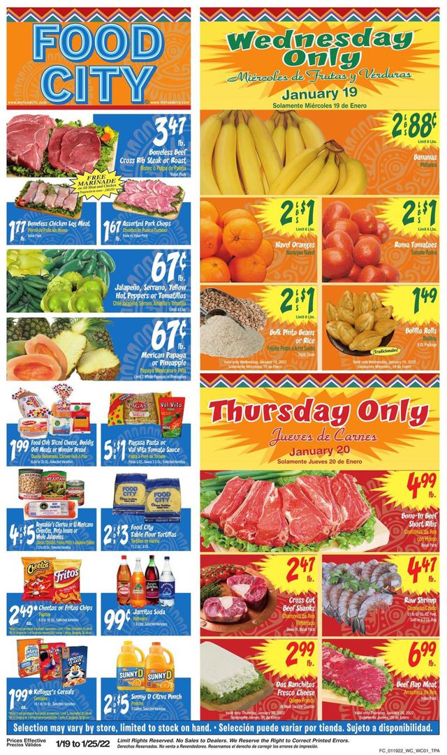 Food City Ad from 01/19/2022