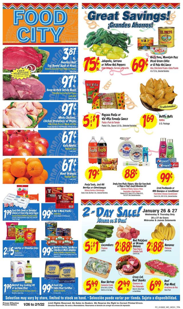 Food City Ad from 01/26/2022