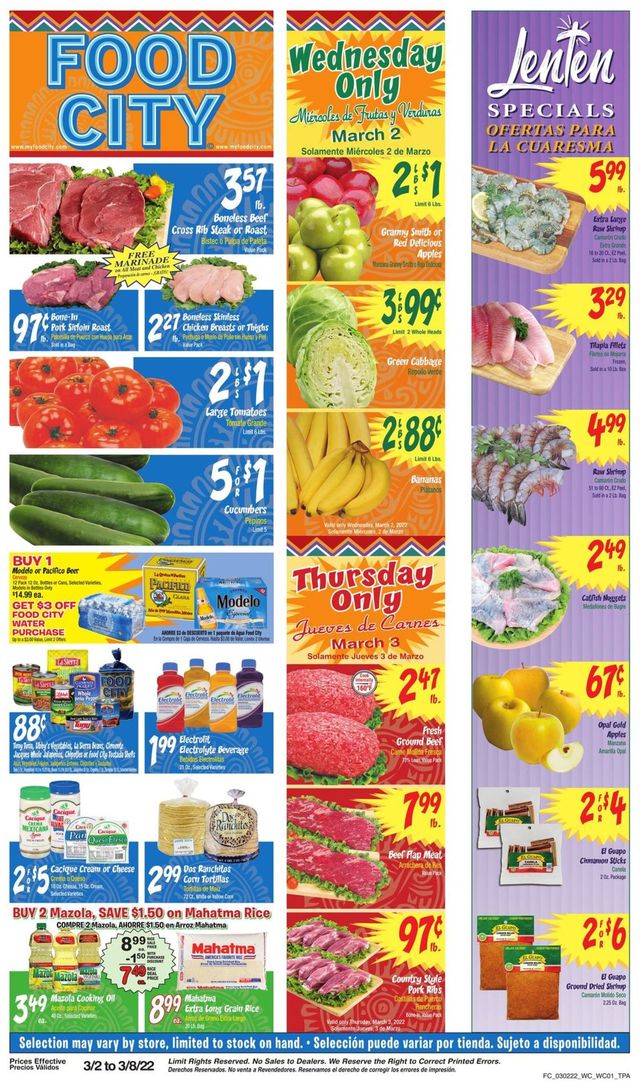 Food City Ad from 03/02/2022