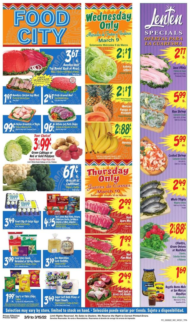 Food City Ad from 03/09/2022