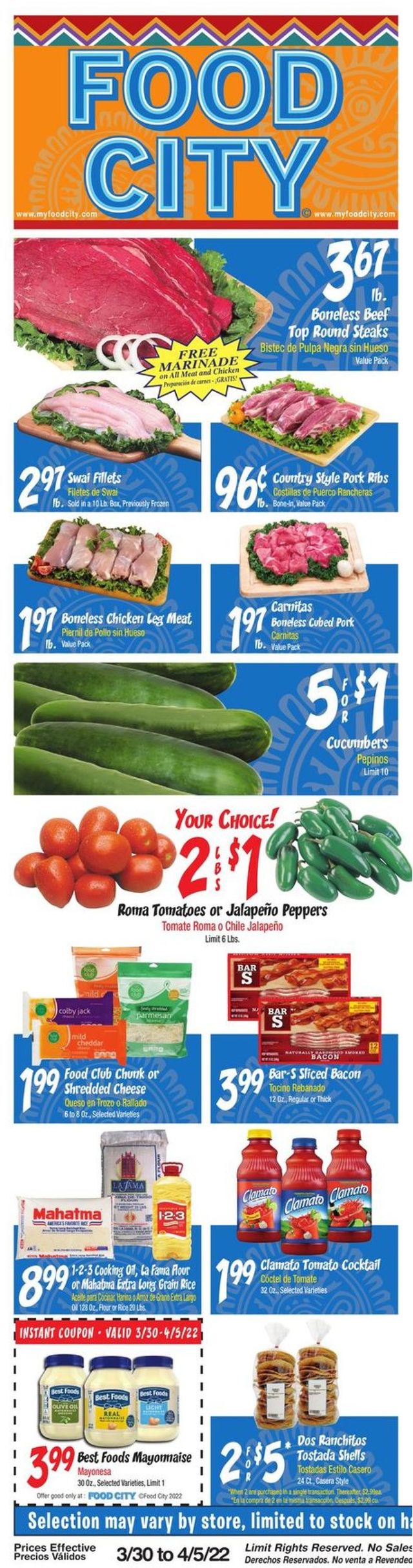 Food City Ad from 03/30/2022