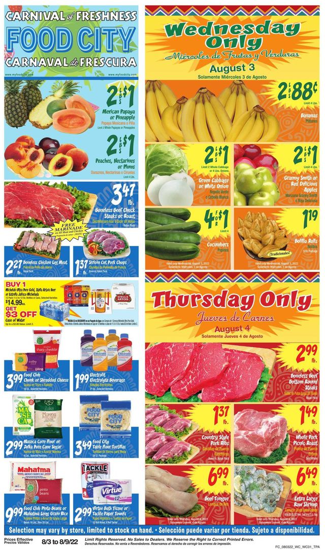 Food City Ad from 08/03/2022