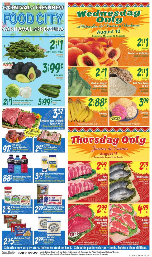 Food City Ad from 08/10/2022