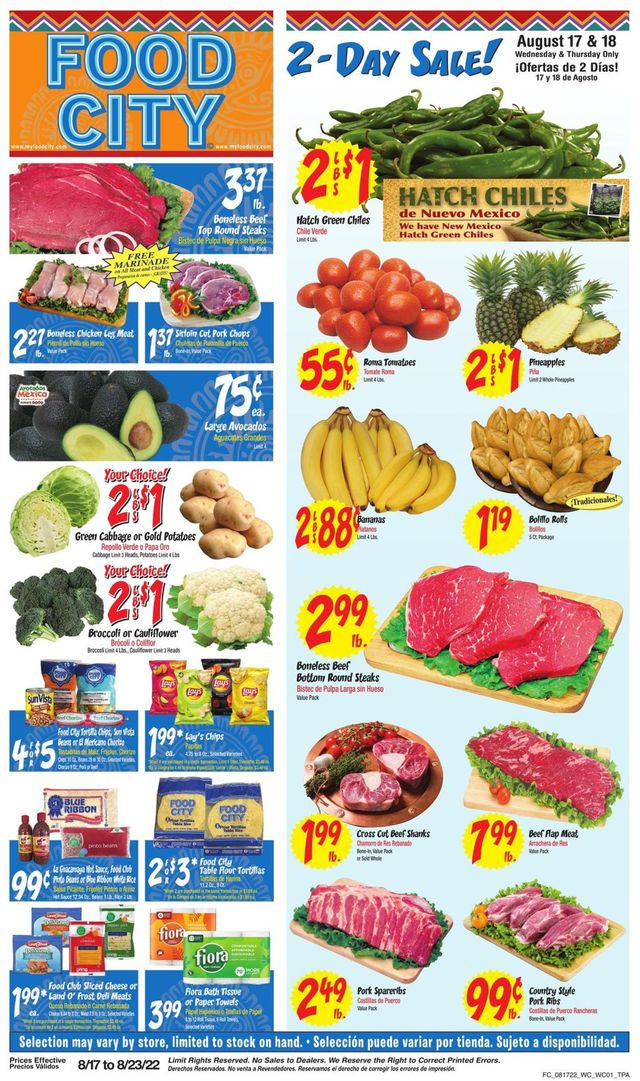 Food City Ad from 08/17/2022