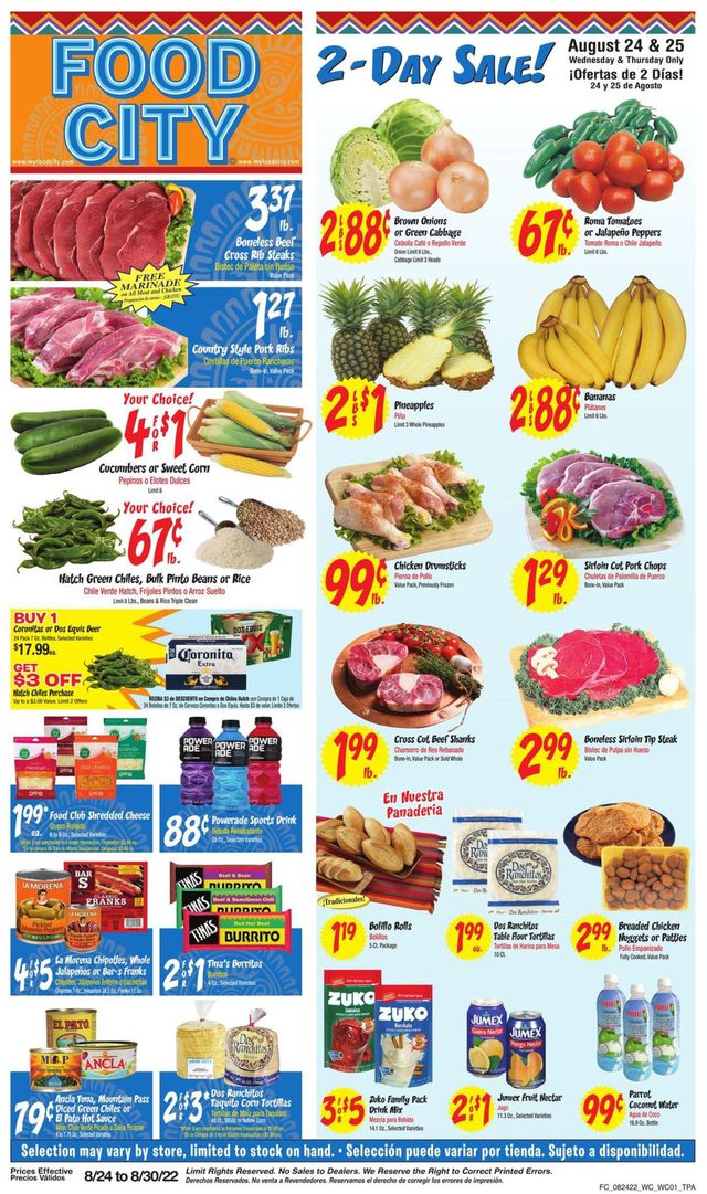 Food City Ad from 08/24/2022