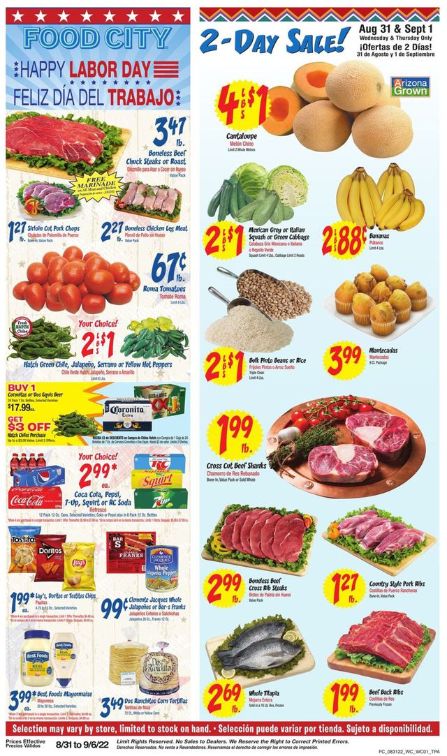 Food City Ad from 08/31/2022