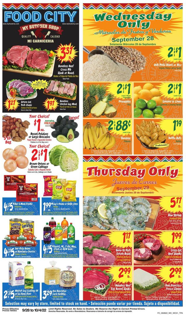 Food City Ad from 09/28/2022